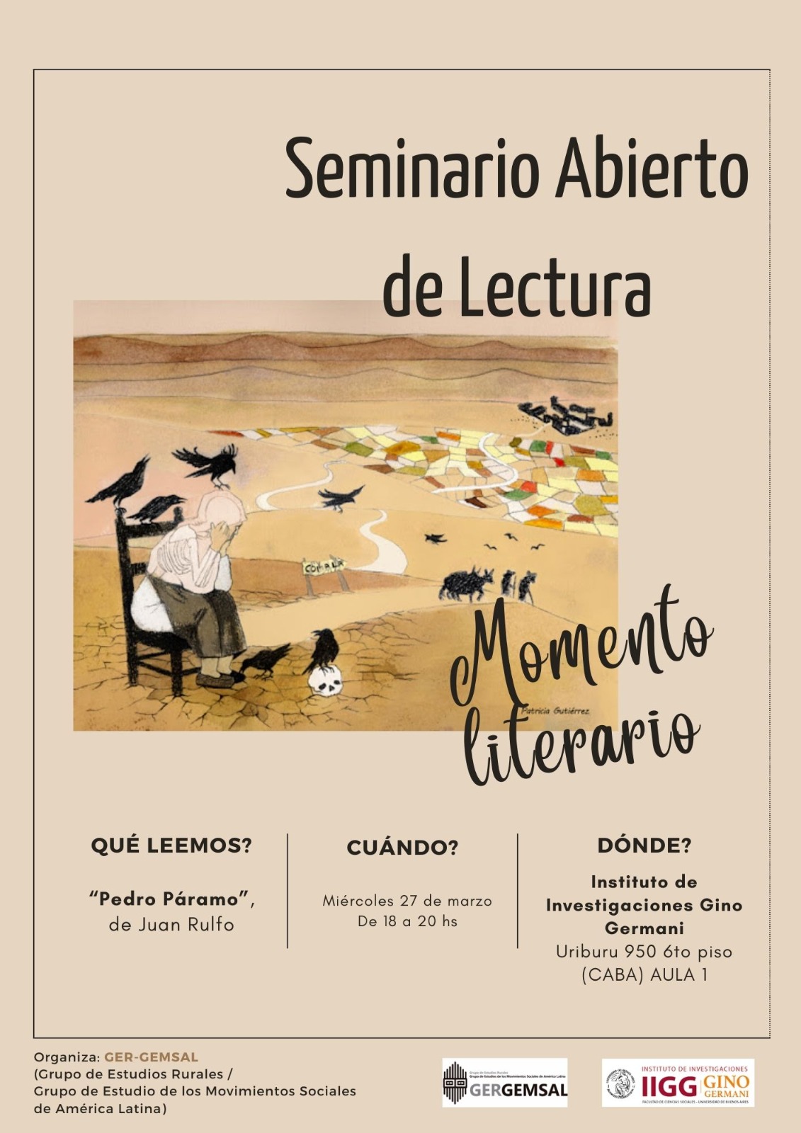«Momentos Literarios» del Seminario Abierto de Lectura – GER GEMSAL